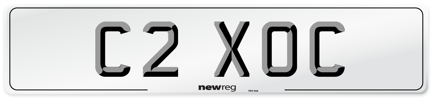 C2 XOC Number Plate from New Reg